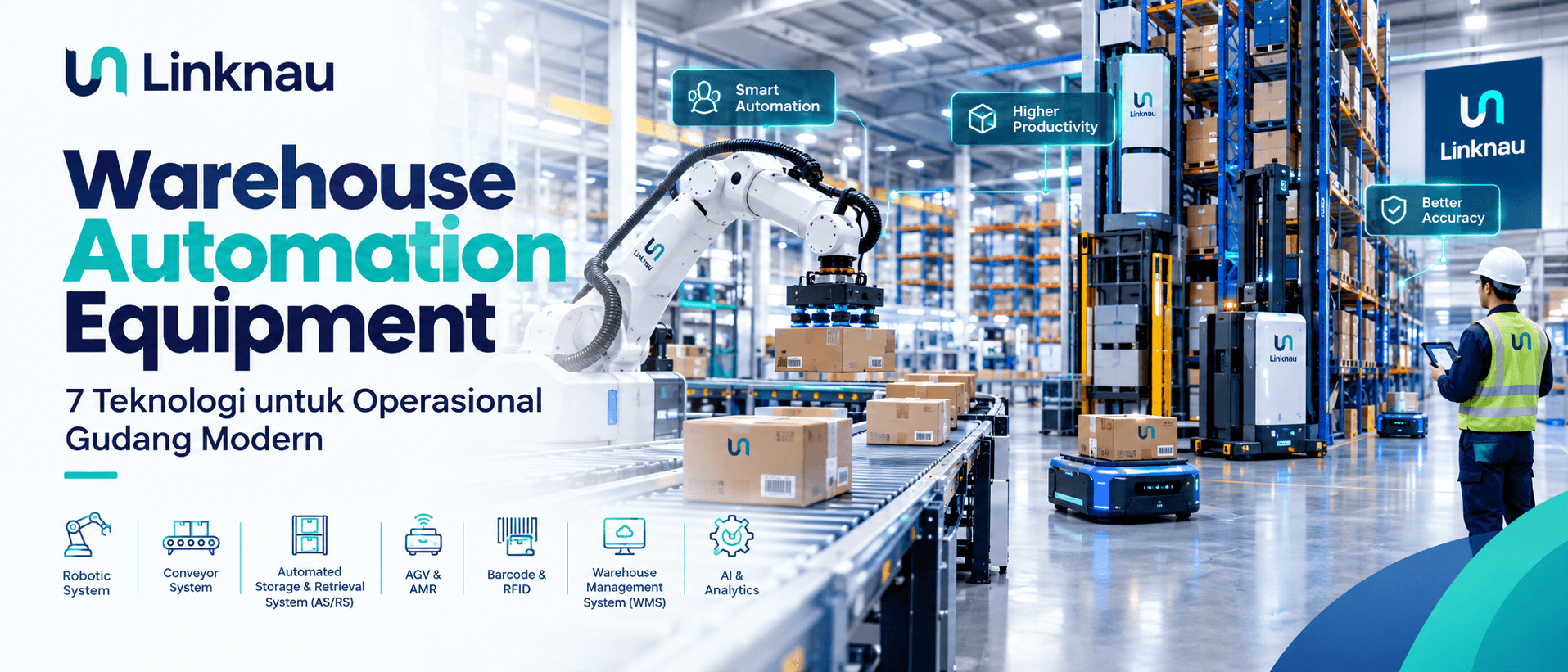 Warehouse automation equipment untuk operasional gudang modern