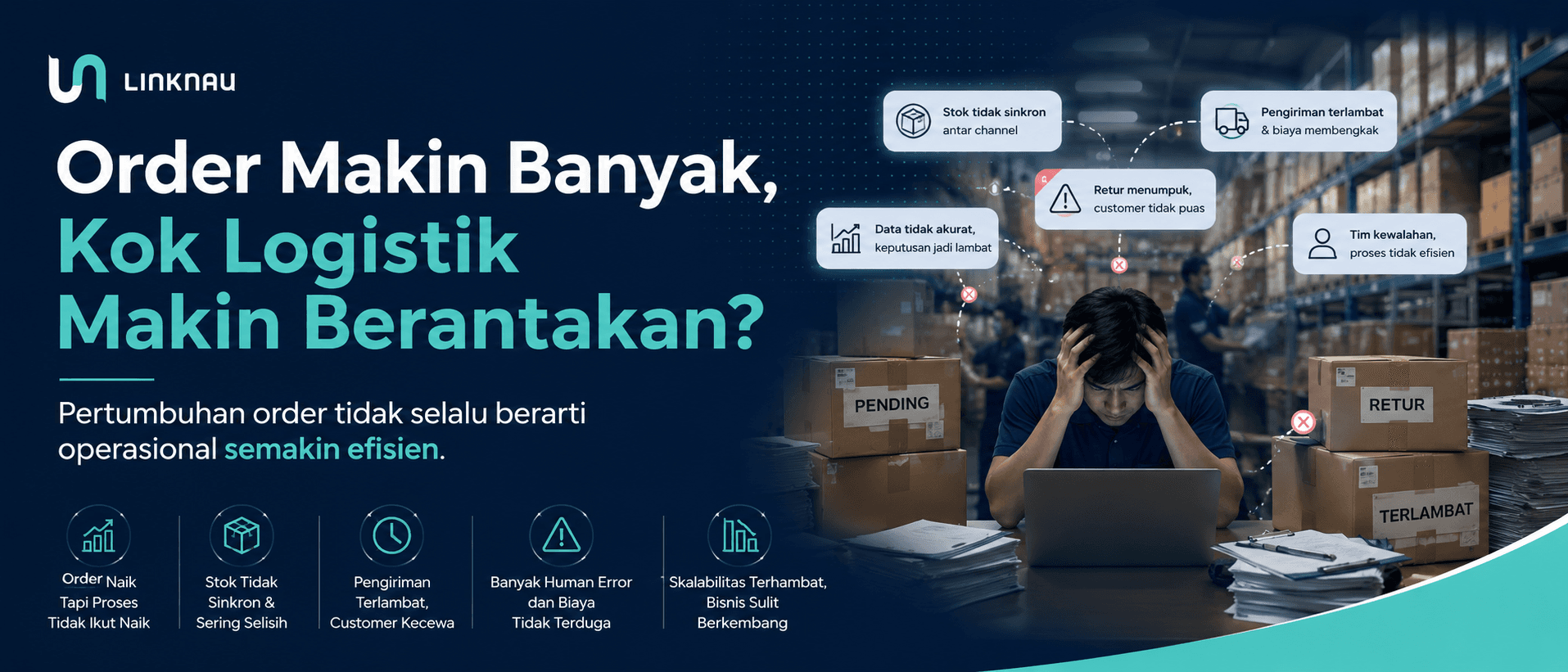 Bisnis dengan banyak order kehilangan efisiensi logistik